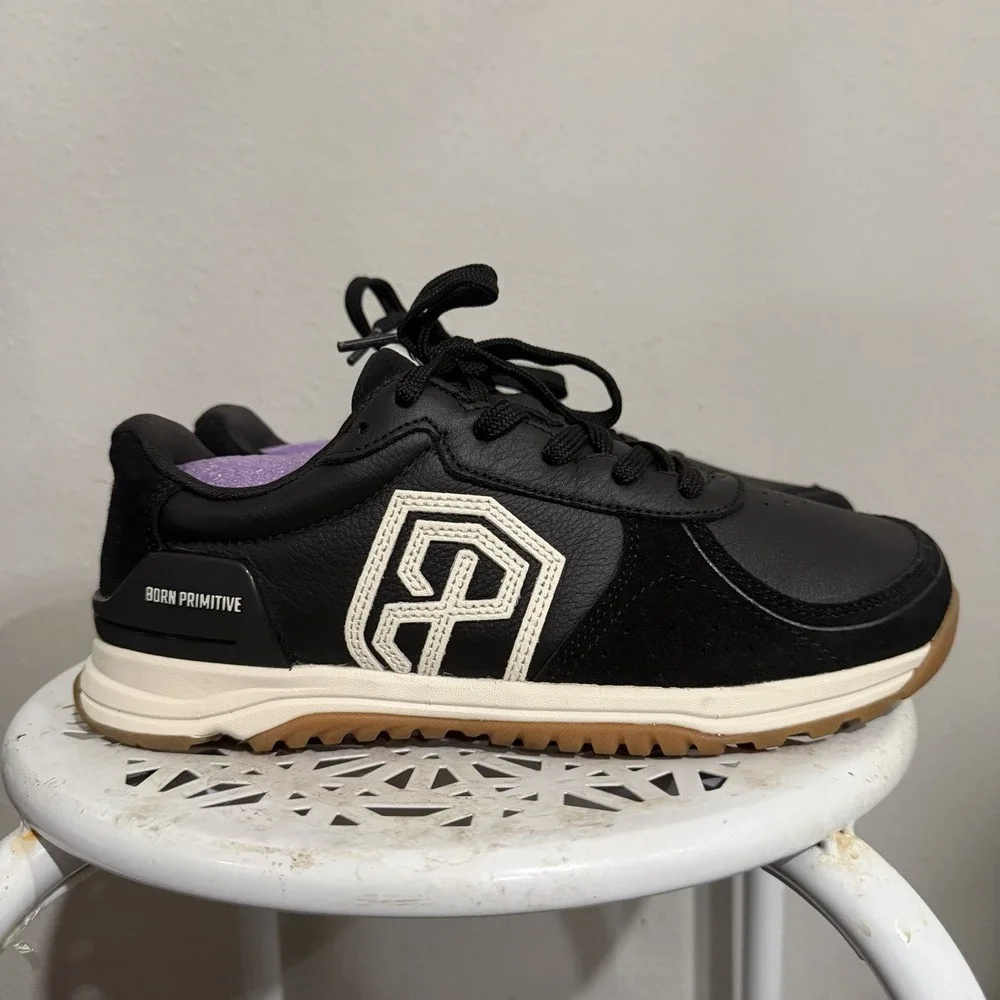 Born Primitive Shoes Womens Size 8.5 Black Mesh Crossfit Training Gym Sneaker